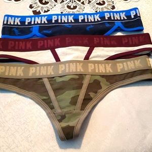 Pink Victoria secret woman thong